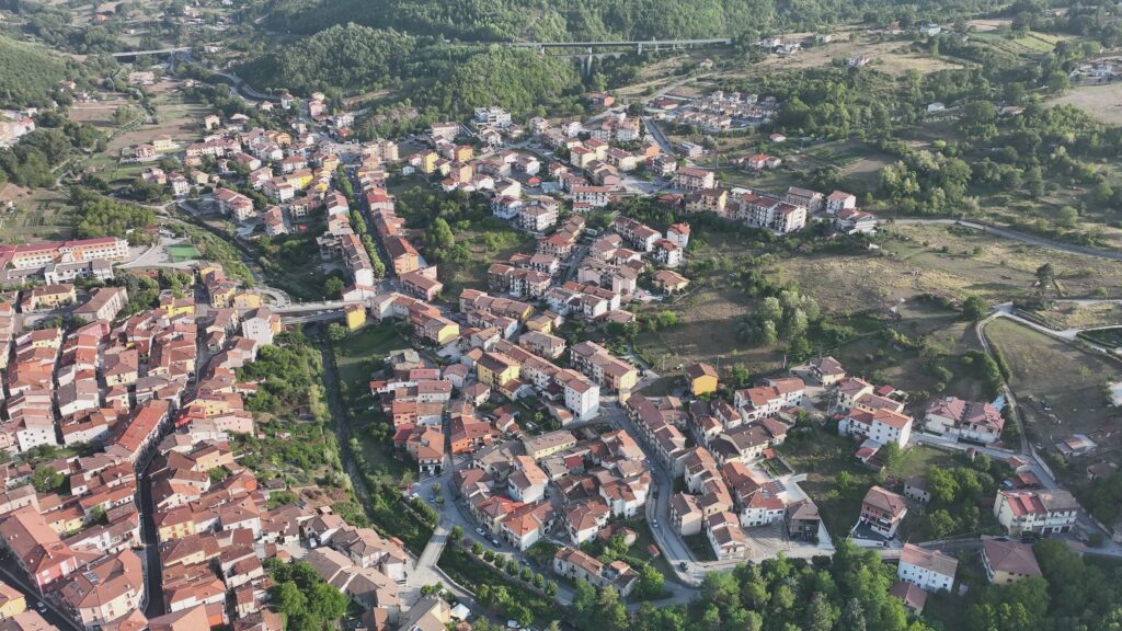 Vista di Brienza dall'alto